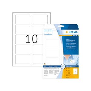 Herma Etiquettes badges SPECIAL, 80 x 50 mm, blanc