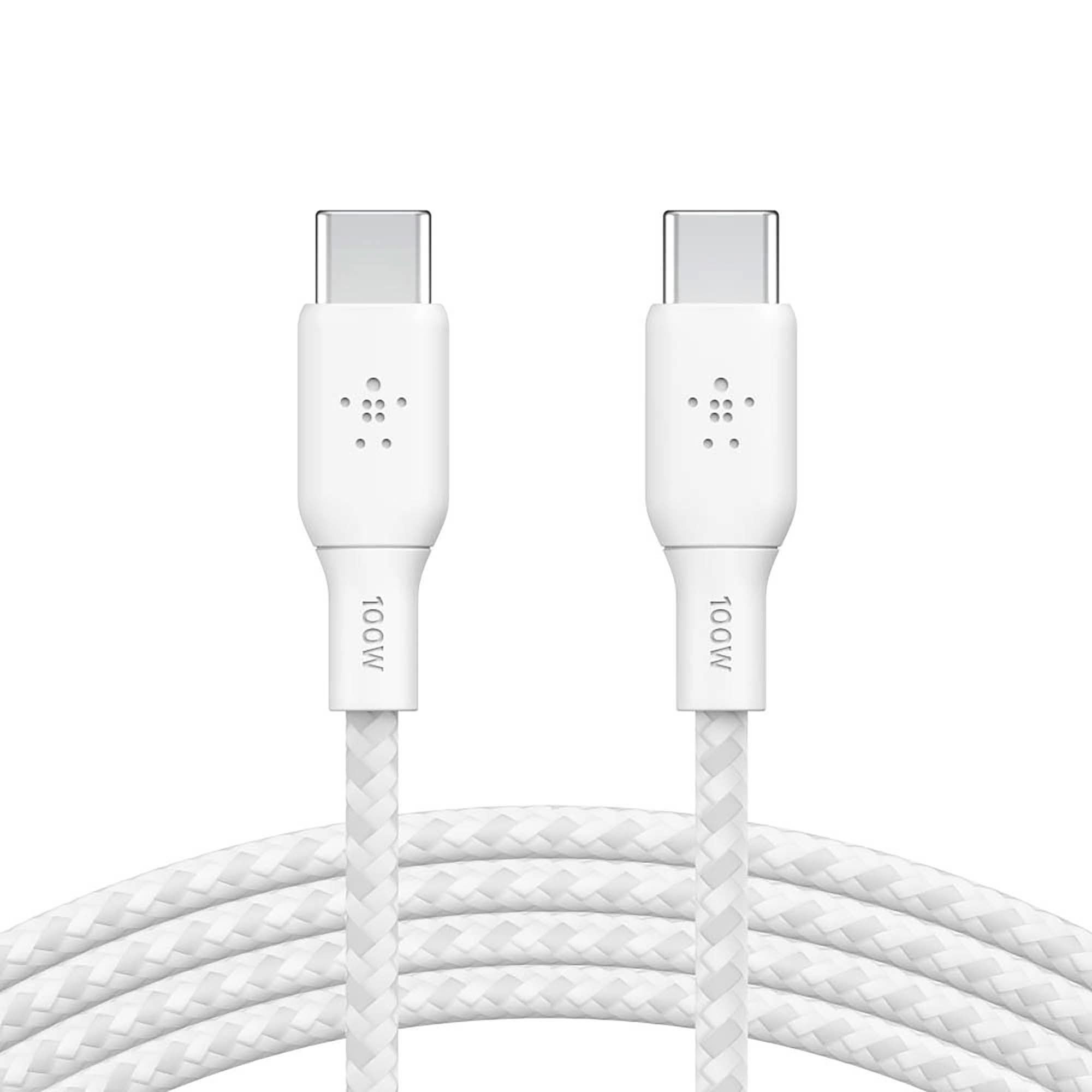 Belkin Câble USB C vers USB C 100 W - 2 m blanc Noir