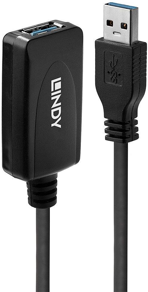 Lindy 43155 câble USB 5 m USB 3.2 Gen 1 (3.1 Gen 1) USB A Noir