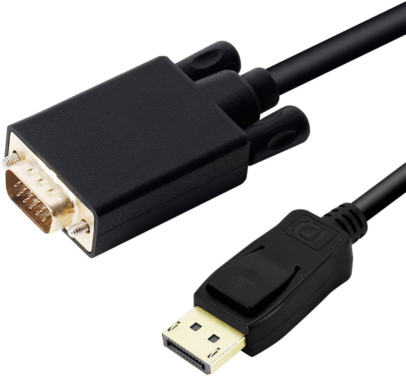 DLH DY-TU4696B câble vidéo et adaptateur 2 m DisplayPort VGA (D-Sub) Noir