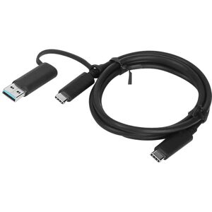 IBM 4X90U90618 câble USB 1 m USB 3.2 Gen 1 (3.1 Gen 1) USB A/USB C USB C Noir