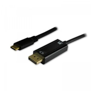 Mcl samar MCL MB1B99AZUSB3CDP14 câble vidéo et adaptateur 1,8 m USB Type-C DisplayPort Noir