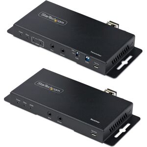 StarTech.com Kit Extender HDMI Fibre Optique - 4K60Hz jusqu'à 1km (Monomode) ou 300m (Multimode) Fibre optique LC, HDR, HDCP, Audio 3.5mm/RS232/Ext...