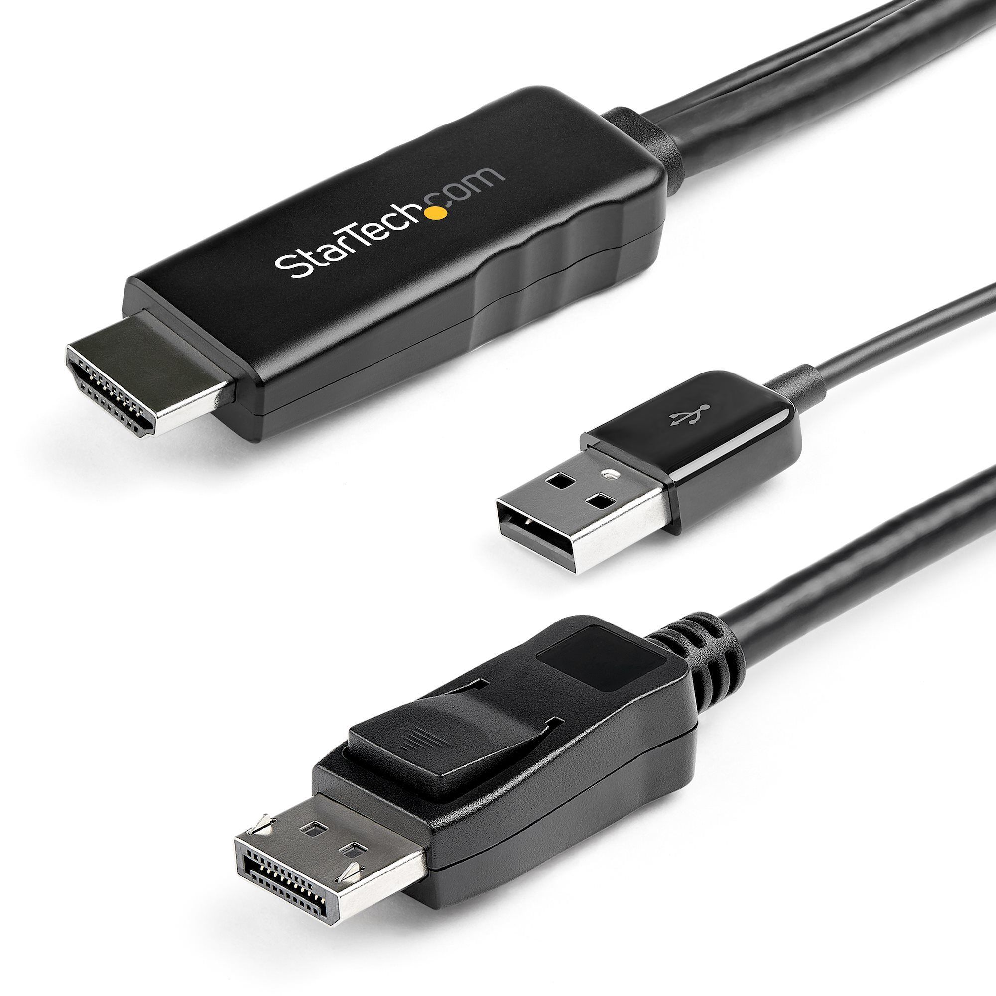 StarTech.com Câble Adaptateur HDMI vers DisplayPort de 2m - 4K 30Hz - M/M - Câble Convertisseur Actif HDMI 1.4 vers DP 1.2 avec Audio - Alimenté pa... Bleu