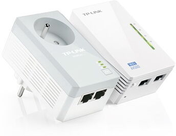 TP-Link TL-WPA4225 KIT Adaptateur réseau CPL 500 Mbit/s Ethernet/LAN Wifi Blanc 2 pièce(s) Gris