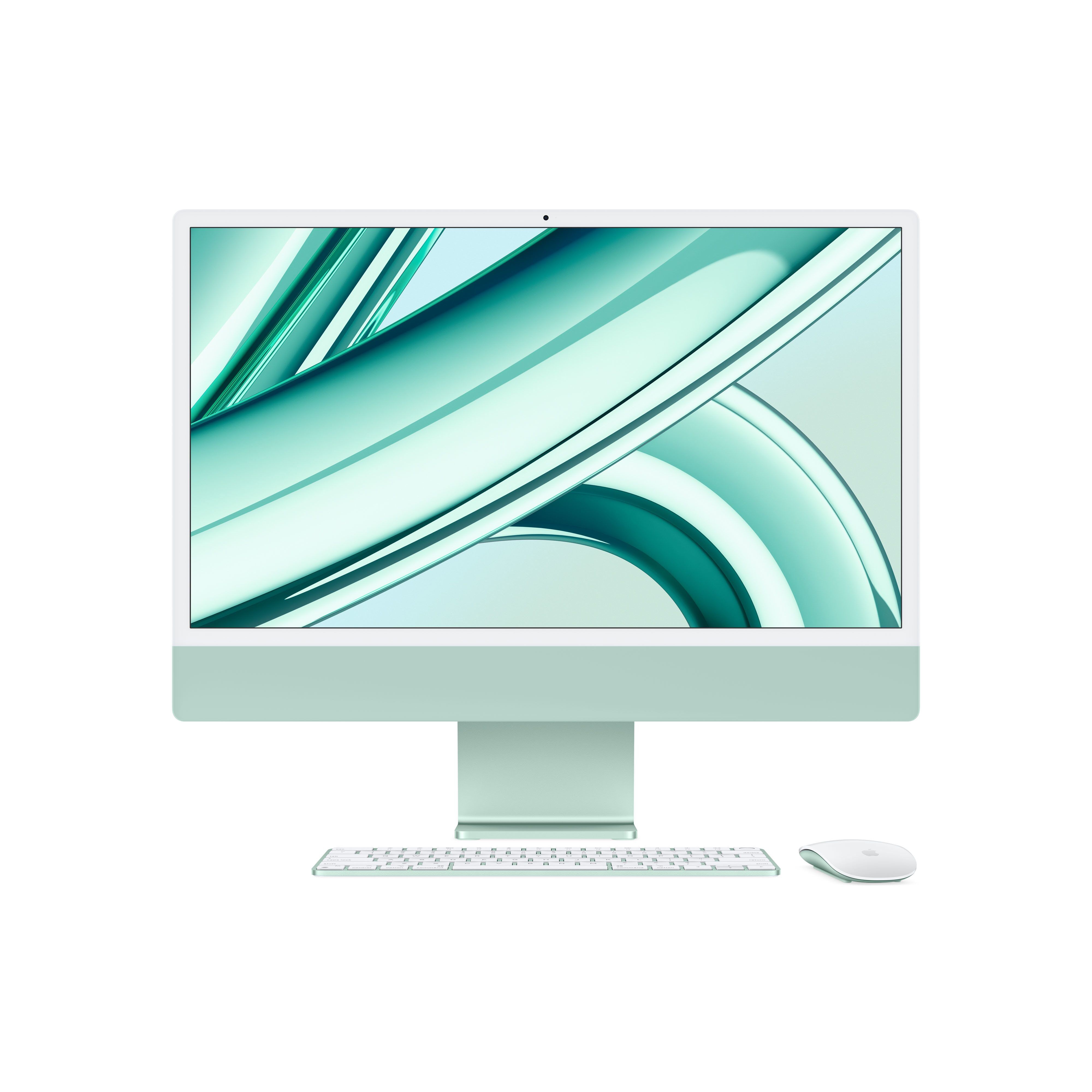 iMac Apple M M3 59,7 cm (23.5") 4480 x 2520 pixels PC All-in-One 8 Go 256 Go SSD macOS Sonoma Wi-Fi 6E (802.11ax) Vert