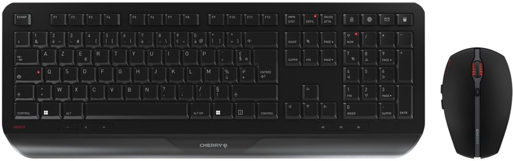 Ensemble clavier souris sans fil Cherry Gentix Desktop - AZERTY