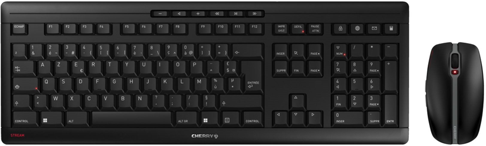 Ensemble clavier souris sans fil Cherry Stream Desktop - AZERTY