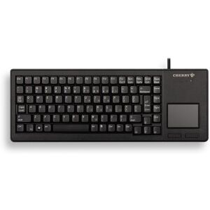 CHERRY XS G84-5500 TOUCHPAD KEYBOARD Clavier filaire miniature, touchpad, USB, noir, AZERTY - FR