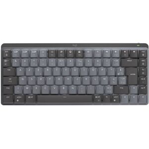 Logitech MX Mini Mechanical clavier RF sans fil + Bluetooth AZERTY Français Graphite, Gris