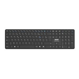 Port Designs 900903 clavier RF sans fil + Bluetooth AZERTY Français Noir