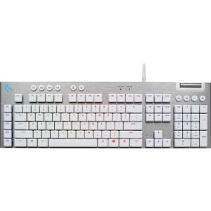 Logitech G G815 - Tactile - White clavier USB AZERTY Français Aluminium, Blanc