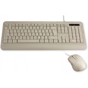 Mcl samar MCL MP3A99AACK2012BIB clavier Souris incluse USB AZERTY Français Beige