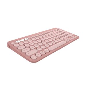 Logitech Pebble Keys 2 K380s clavier RF sans fil + Bluetooth AZERTY Français Rose - Publicité