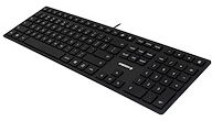 CHERRY KC 6000 SLIM - clavier - US avec le symbole de l'euro - noir