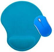 T'nb Pack Souris sans fil Silent Click et tapis souris ergonomique bleu T'nb Pack Souris sans fil Silent Click et tapis souris ergonomique bleu