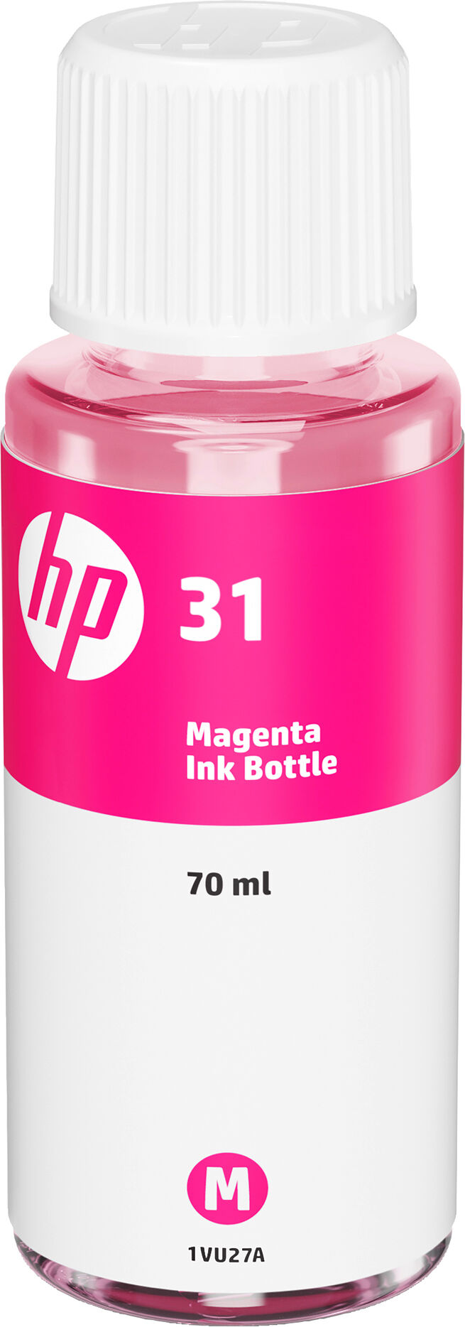 Bouteille d'encre couleur authentique 70 mL HP 31 - magenta Blanc