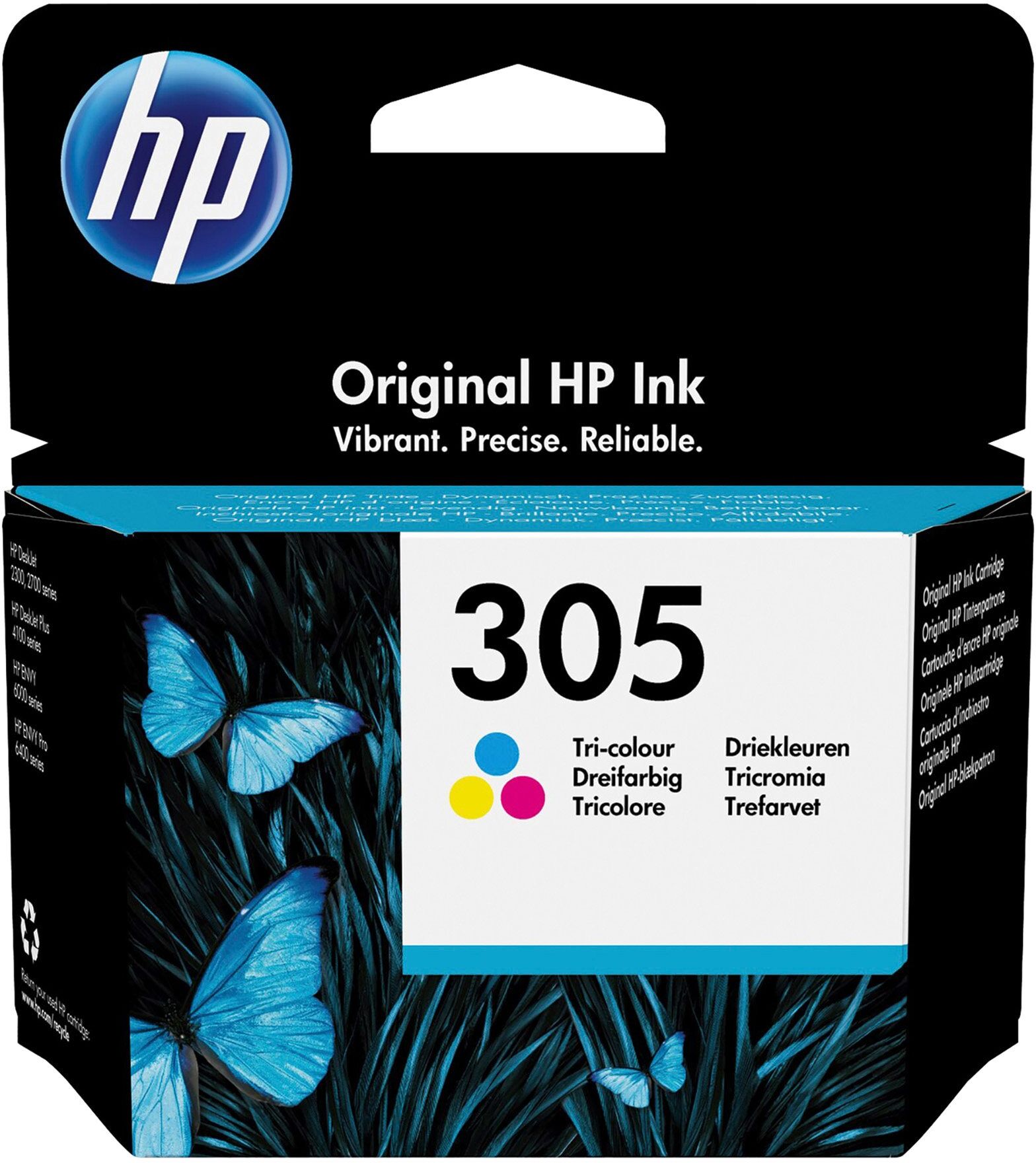 Cartouche HP 305 3 couleurs pour imprimante jet d'encre