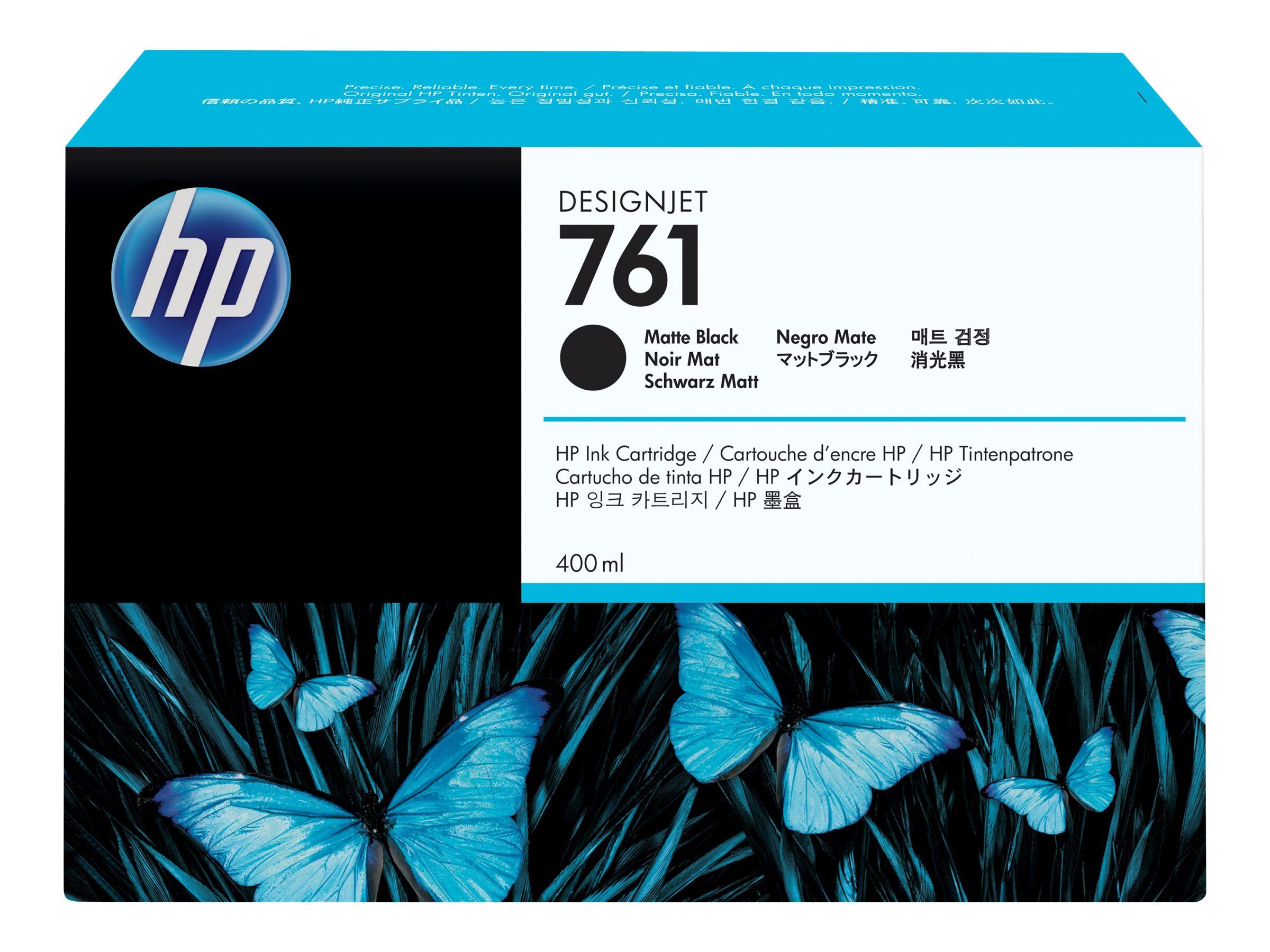HP 761 cartouche d'encre DesignJet noir mat, 400 ml