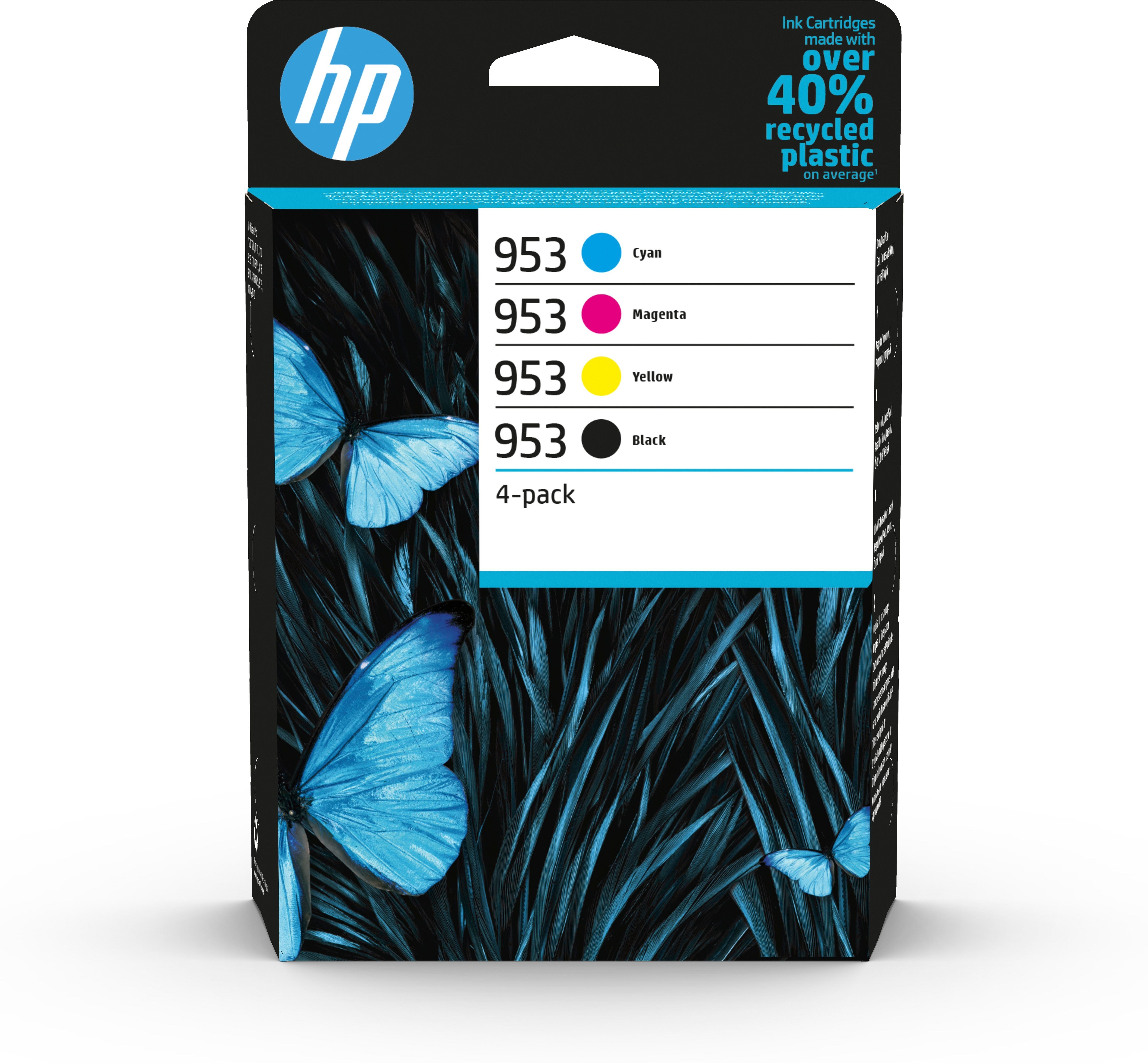 HP Pack de 4 cartouches jet d'encre 953 6ZC69AE