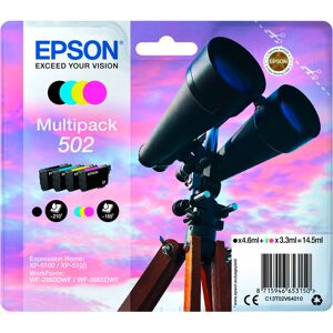 Epson 502 Pack de 4 cartouches 1 noir et 3