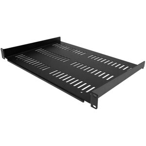 StarTech.com Étagère Rack 19 pouces 1U - Plateau Rackable Universel Ventilé - Étagère Baie de Brassage - Étagère Cantilever Rack 19