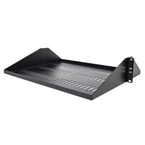 StarTech.com Étagère Rack 19 pouces 2U - Plateau Rackable Universel Ventilé - Étagère Baie de Brassage - Étagère Cantilever Rack 19