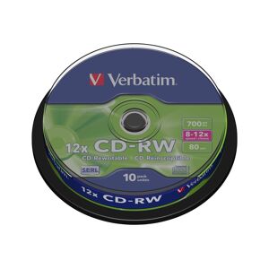Verbatim CD-RW 12x 700 Mo 10 pièce(s) - Publicité