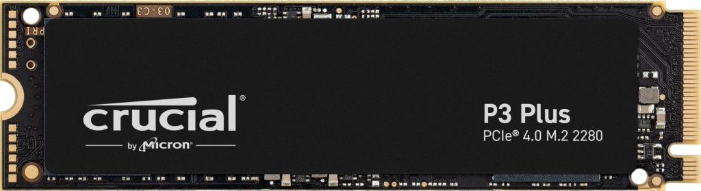 Crucial P3 Plus M.2 1 To PCI Express 4.0 3D NAND NVMe Orange / jaune