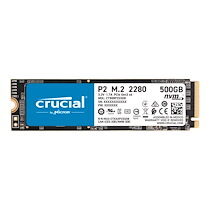 Crucial P2 - Disque SSD - 500 Go - PCI Express 3.0 x4 (NVMe)