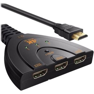 DLH SWITCH / REPARTITEUR HDMI 4K MALE VERS 3 PORTS HDMI FEMELLES Orange