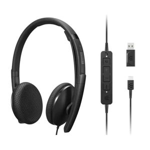 IBM 4XD1M45626 écouteur/casque Avec fil Arceau USB Type-C Noir