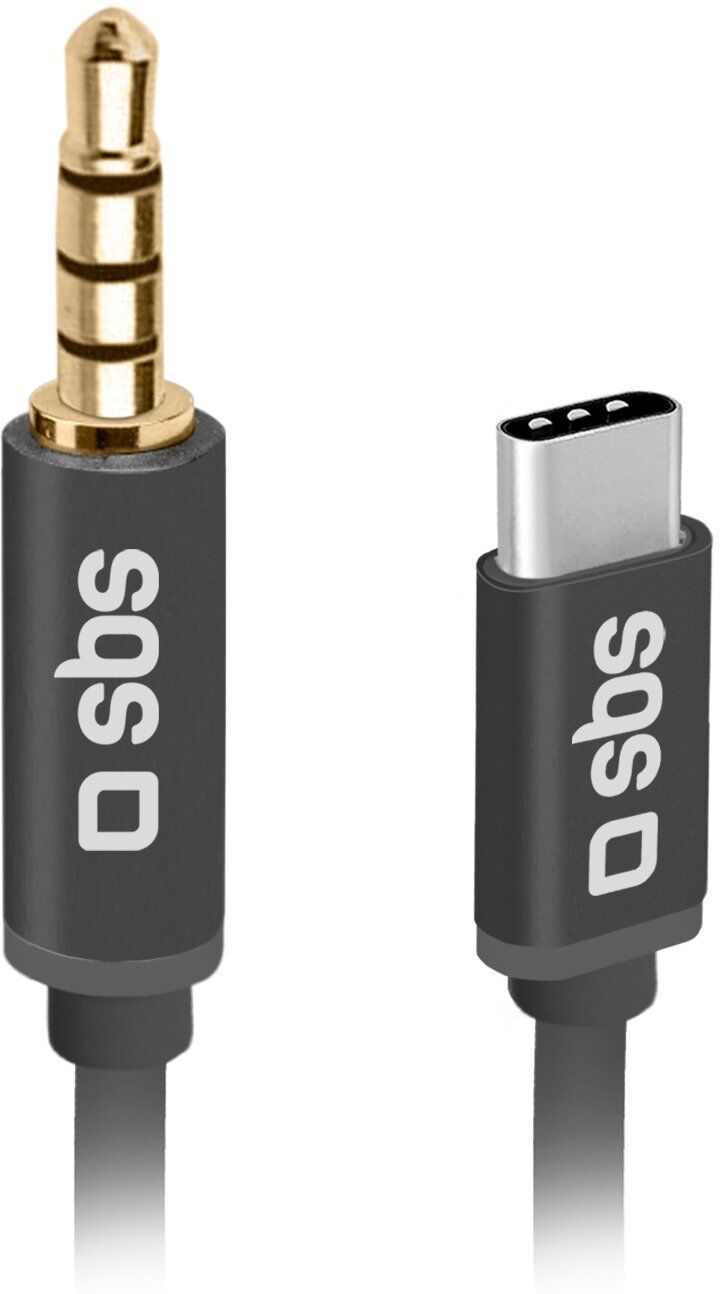 SBS Câble USB Câble adaptateur audio USB-C - Jack 3,5 mm