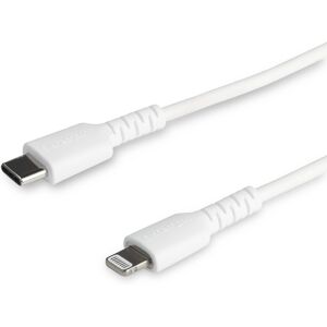 StarTech.com Câble USB-C vers Lightning Blanc Robuste 1m - Câble de Charge/Synchronistation USB Type C vers Lightning Fibre Aramide - iPad/iPhone 1...