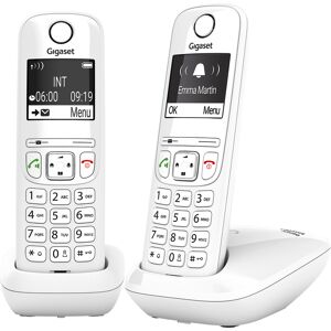 Siemens Pack duo téléphone sans fil Gigaset AS690 - blanc Blanc