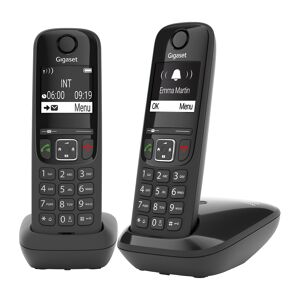 Siemens Pack duo téléphone sans fil Gigaset AS690 - noir