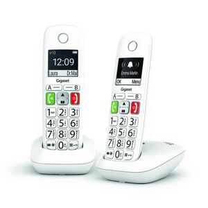 Siemens Téléphone sans fil E290 Duo Blanc S30852-H2901-N102 sans répondeur - Publicité