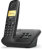 Siemens Téléphone répondeur sans fil Gigaset AL170A Noir