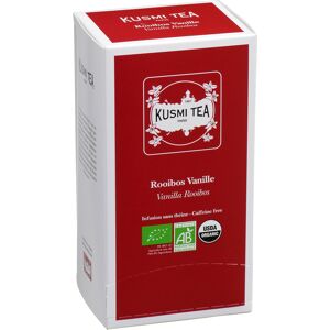 Kusmi tea Infusion Rooibos vanille Bio Kusmi Tea - Boîte de 25 sachets Bleu