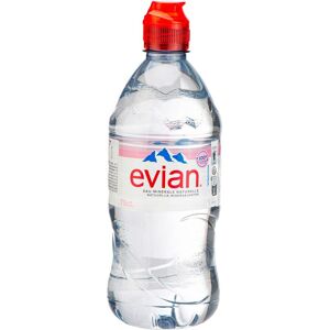 Evian Eau minérale Evian 75 cl bouchon sport - 12 bouteilles Noir