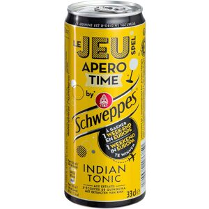 Schweppes Indian Tonic 33 cl - 24 canettes Blanc