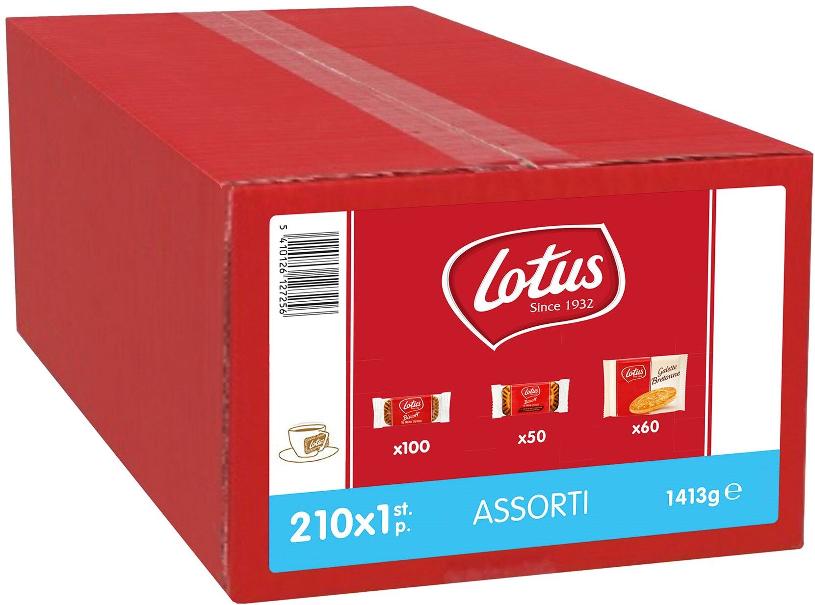 Biscuits Luxe assortiment Biscoff Lotus  Carton de 210