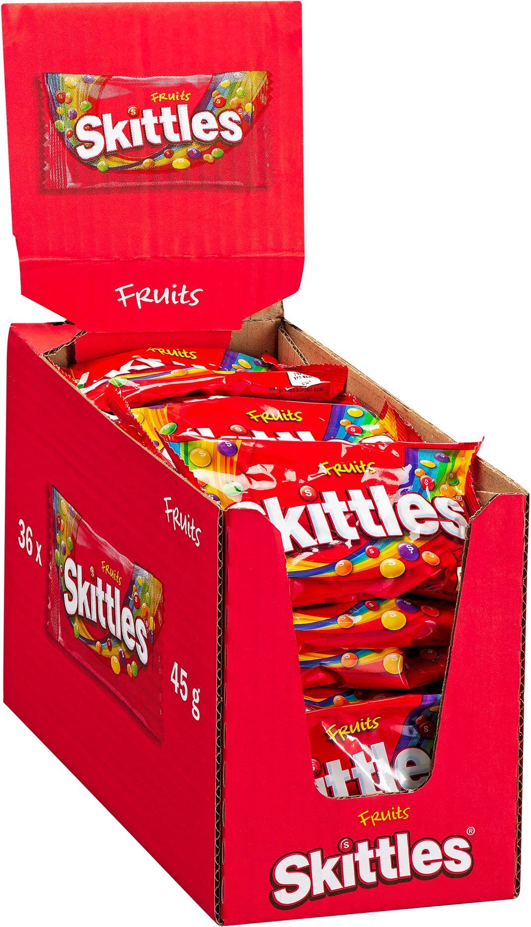 Bonbons Skittles - Sachet de 45 g - Lot de 36