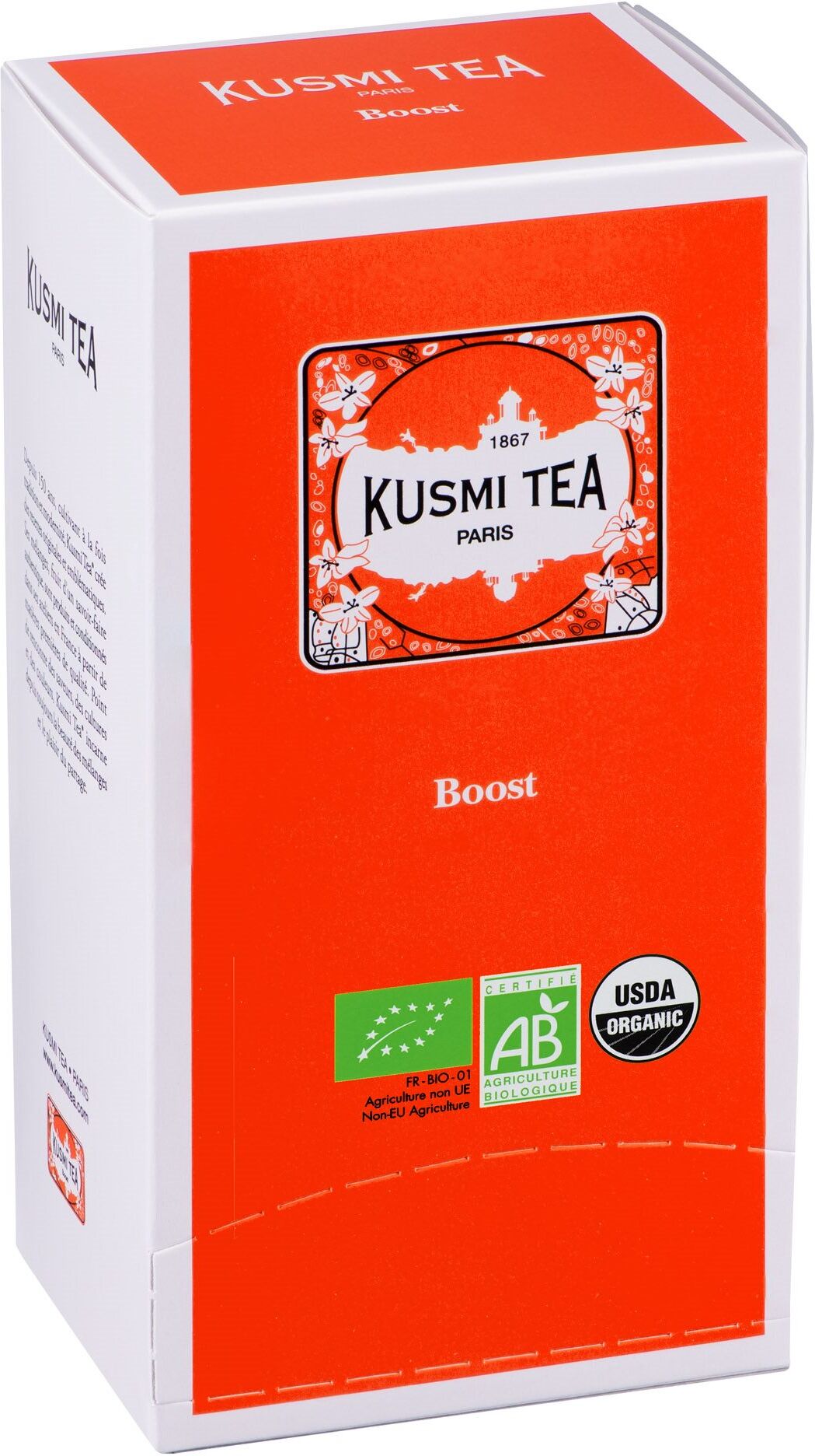 Thé The Boost Kusmi Tea - Boîte de 25 sachets