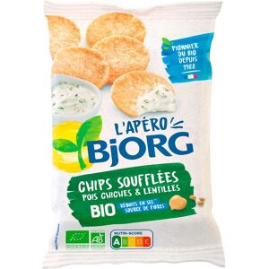 Bjorg Chips soufflées pois chiches et lentilles bio Bjorg - Sachet de 80 g