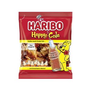 Haribo Bonbon gélifié aux fruits HAPPY COLA, sachet 175 g - Lot de 8