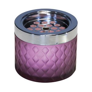 Cendrier, diamètre : 95 mm, violet - Lot de 2