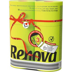 Renova Papier toilette triple épaisseur Renova couleur vert - Paquet 6 rouleaux Chêne clair