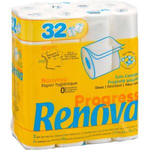 Renova Papier toilette double épaisseur Renova Progress - 32 rouleaux de 140 feuilles Violet