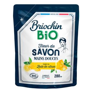 Briochin Savon liquide mains Briochin Bio Zeste de citron - Recharge de 280 ml
